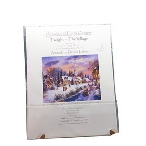 Heaven And Earth Designs Twilight In The Village Cross Stitch Pattern By Dennis